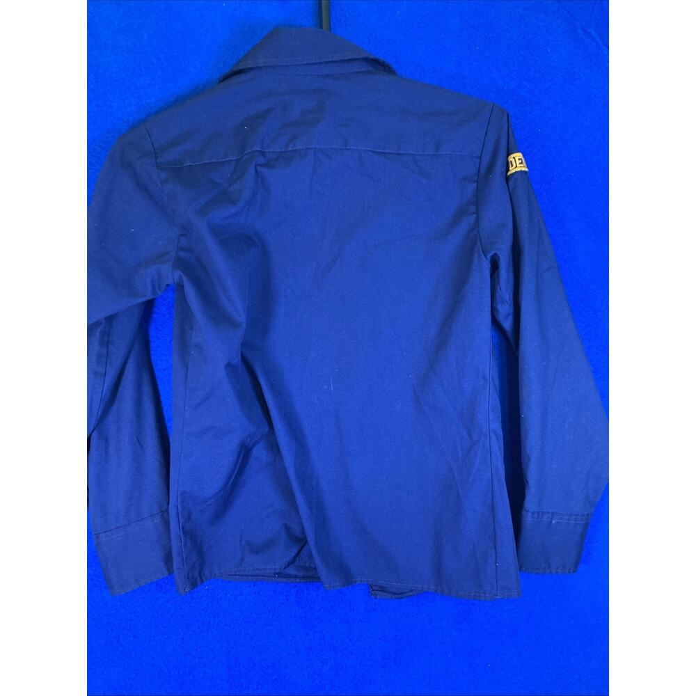 Vintage BSA Boy Scouts of America Cub Scout Uniform Shirt Blue Size 12 Patches - Picture 14 of 15